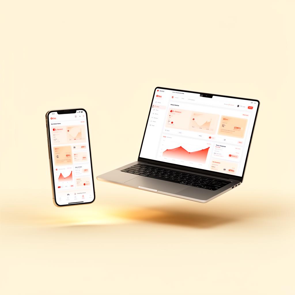 Mobile and desktop dashboards designed by Vibrant Info
